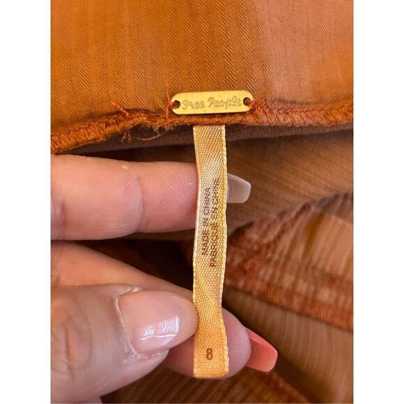 Free People Every Minute Every Hour Terra Cotta Button-Up Mini Skirt 8 - Picture 8 of 10